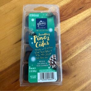 Glade wax melts twinkling pine and cedar